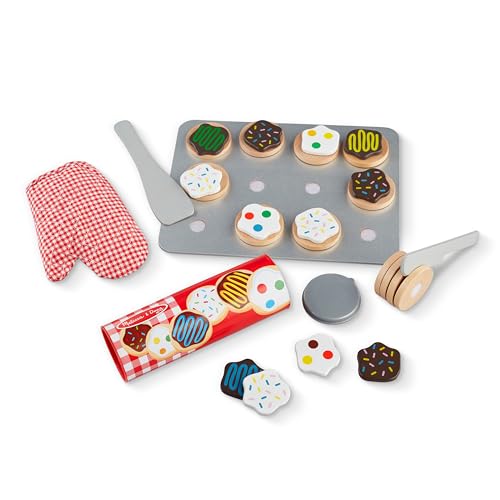 Melissa & Doug Slice and Bake Wooden Cookie Play Food Set