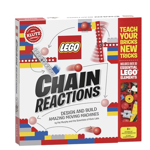 LEGO Chain Reactions (Klutz Science/STEM Activity Kit), 9' Length x 1.06' Width x 10' Height