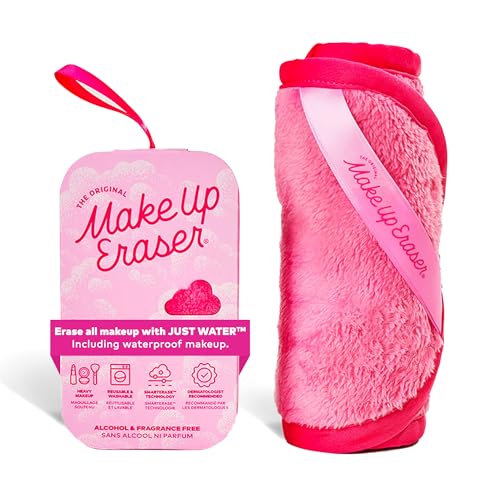 The Original Makeup Eraser, Erase All Makeup With Just Water, Including Waterproof Mascara, Eyeliner, Foundation, Lipstick and More, Original Pink