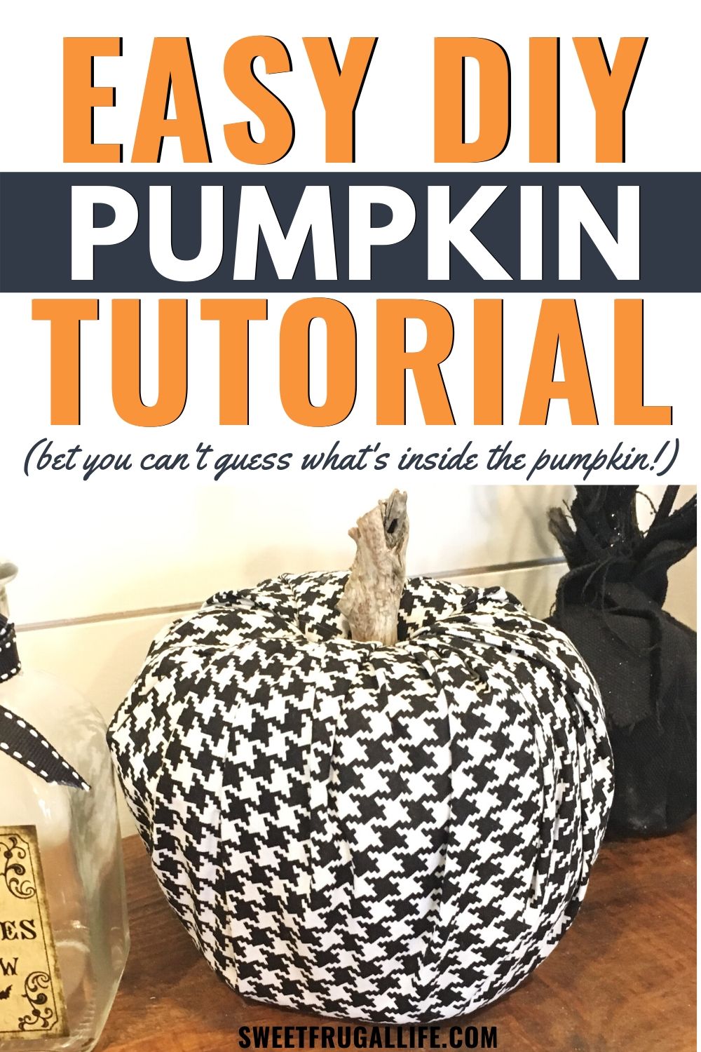 toilet paper pumpkin tutorial - easy fall craft idea