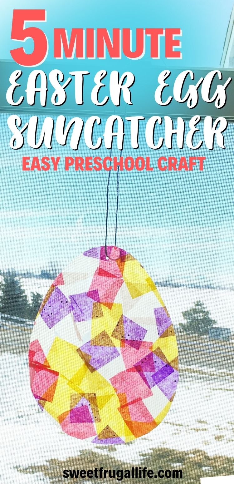 preschool spring craft ideas - easy suncatcher craft for kids