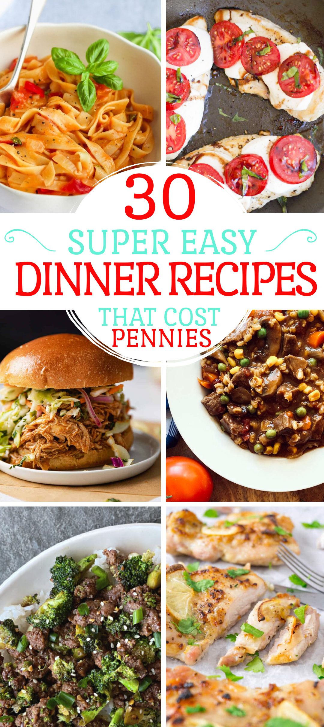 easy dinner recipes - cheap dinners for families