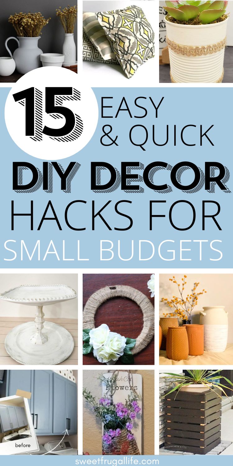 easy diy decoration ideas -decorating on a budget