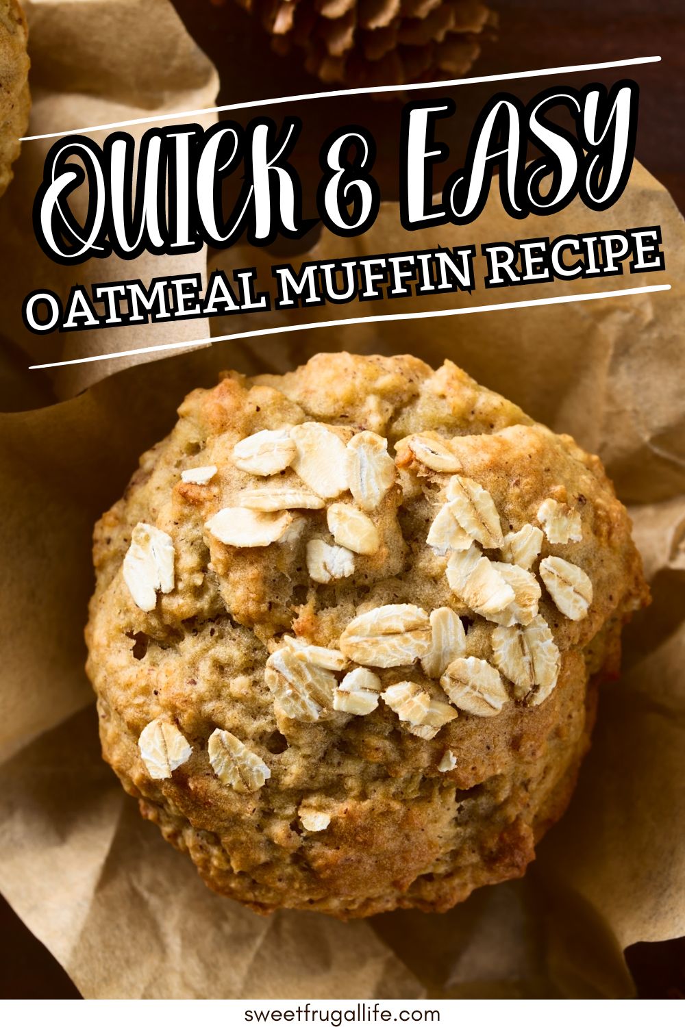 easy oatmeal muffin recipe - healthy oatmeal whole wheat muffins