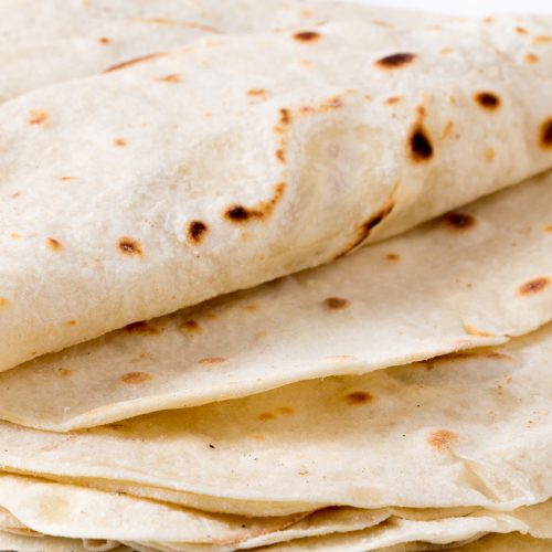 Flour tortilla closeup