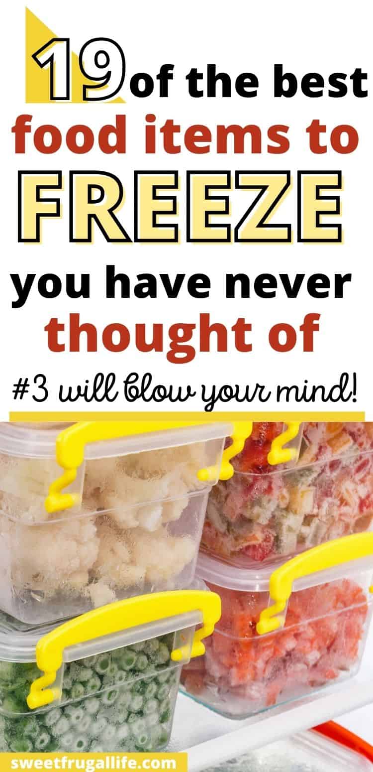 what foods can freeze - best food items to freeze to save money