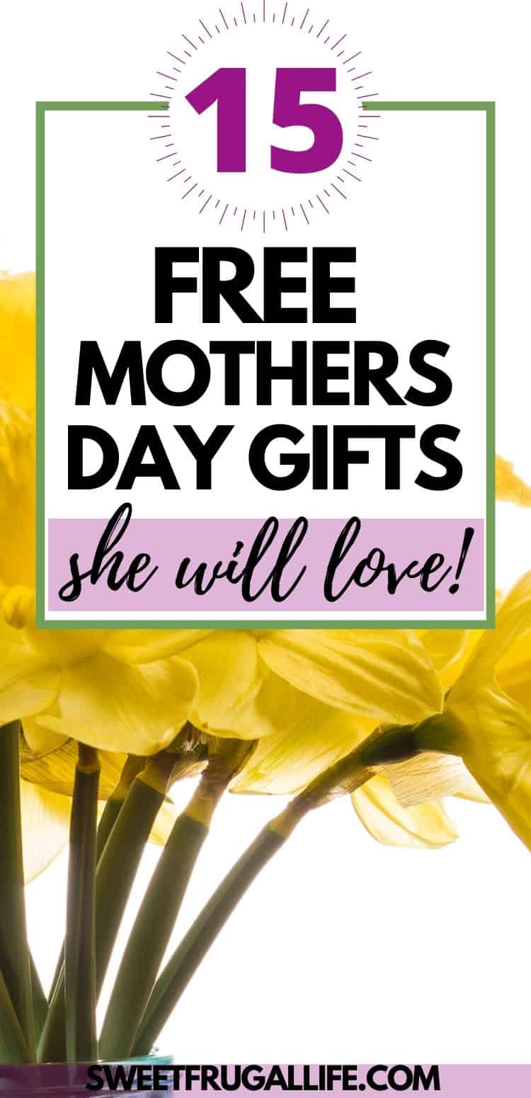 Mothers Day Gift Ideas that don't cost any money