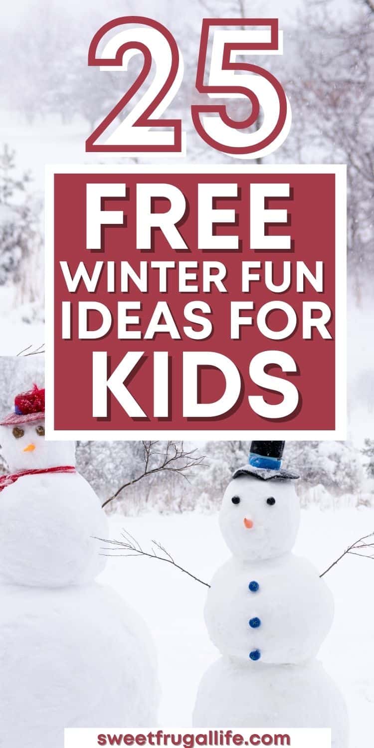 free winter activities for kids - family winter fun ideas