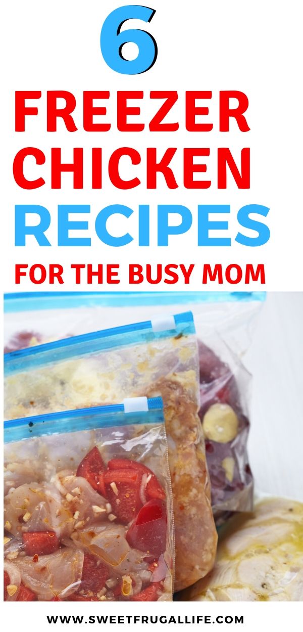 Love these freezer chicken recipes for the busy mom