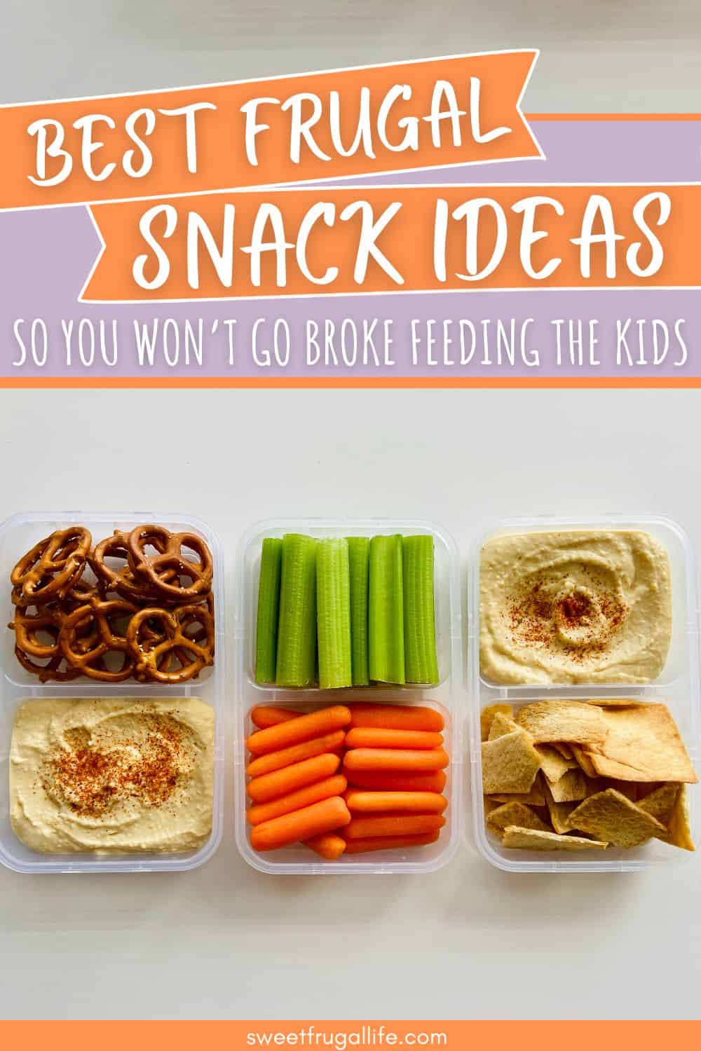 frugal snack ideas - cheap snacks for kids