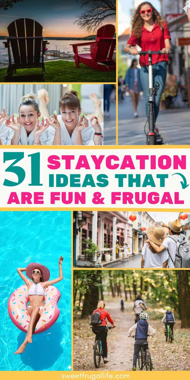 frugal staycation ideas for families - at home vacation ideas