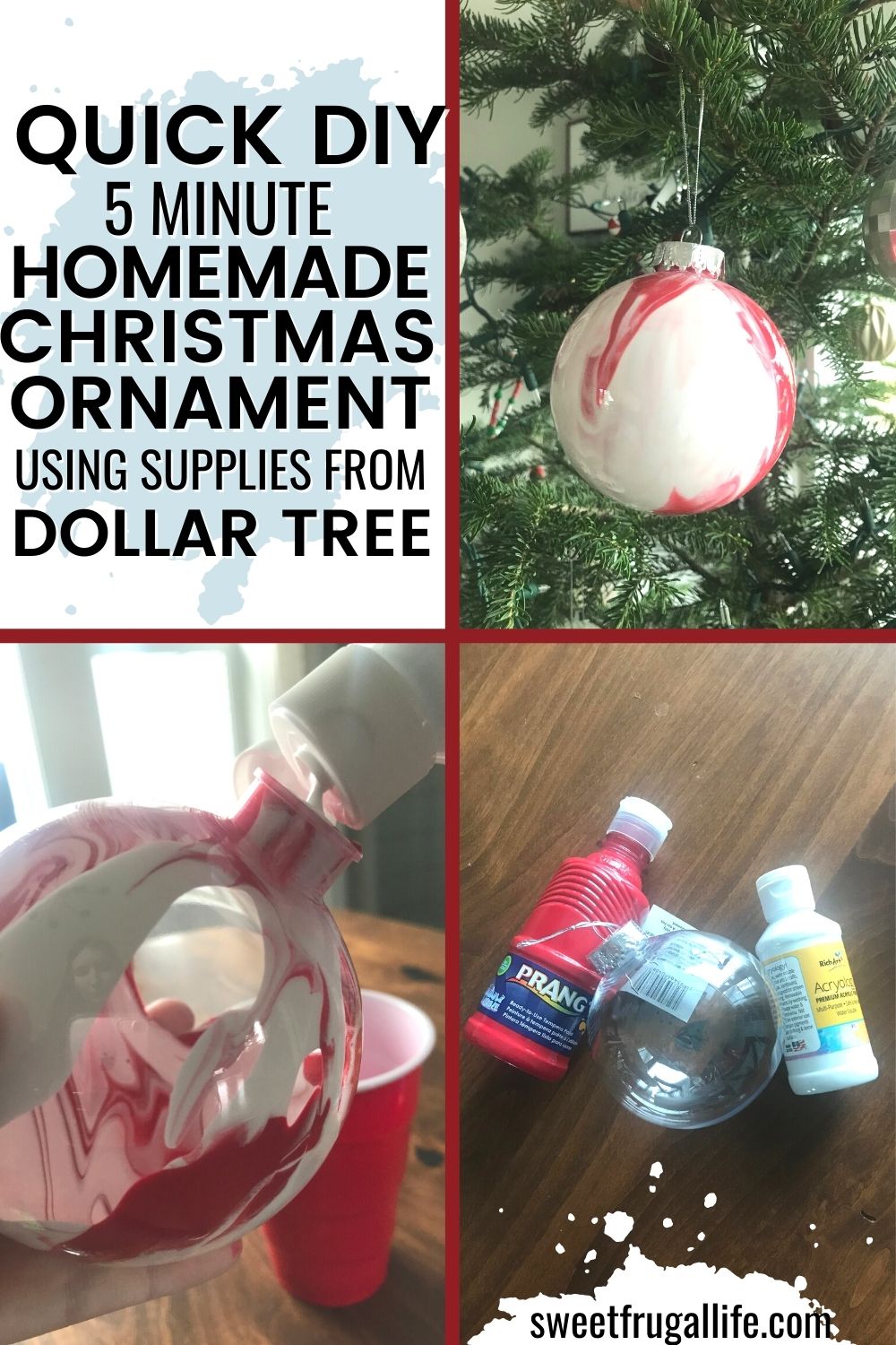 homemade christmas ornament - easy DIY Christmas tree ornament