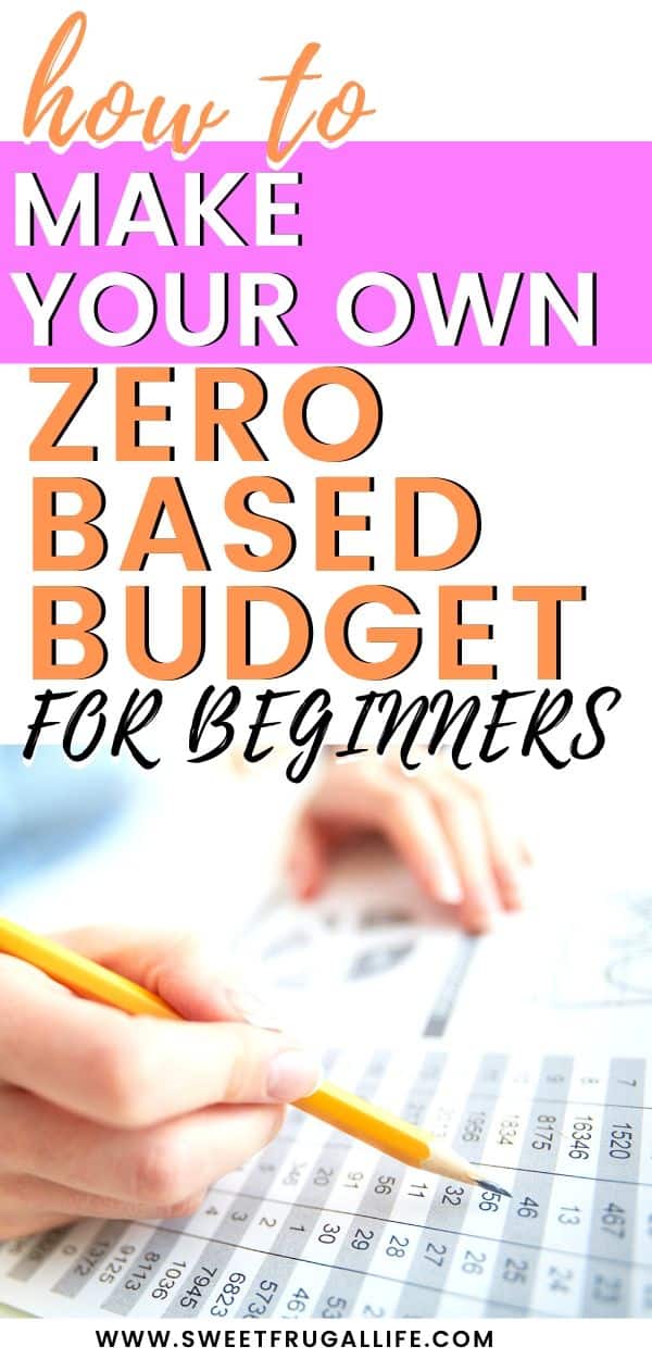 how to make a zero based budget