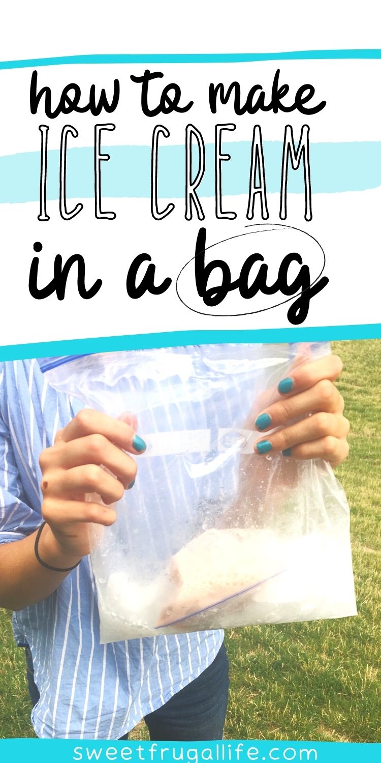 ice cream in bag - homemade ice cream recipe