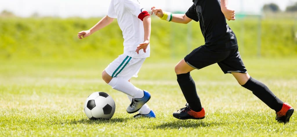 kids playing soccer