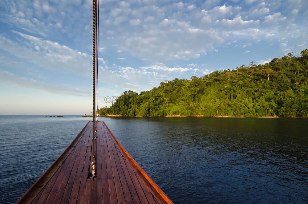 Liveaboard ship in Raja Ampat