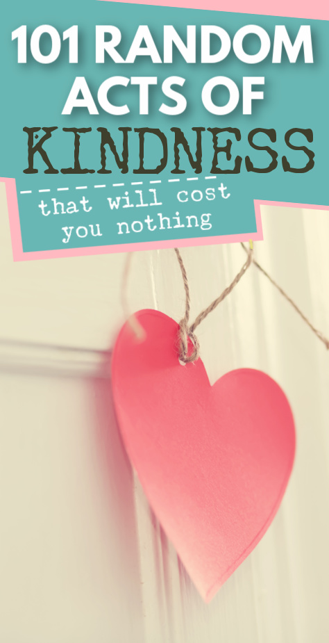 random acts of kindness - easy service ideas for families