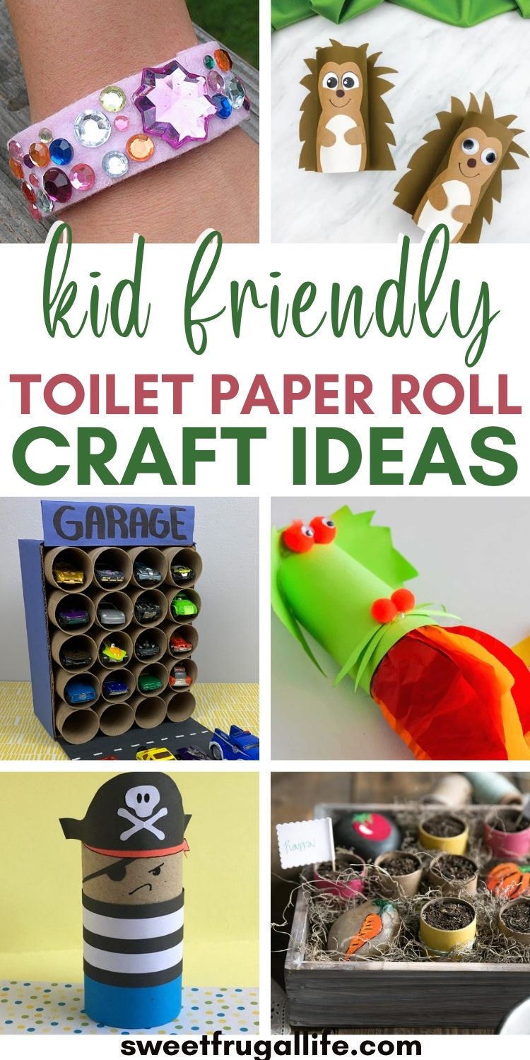 toilet paper roll crafts for kids - how to repurpose toilet paper rolls