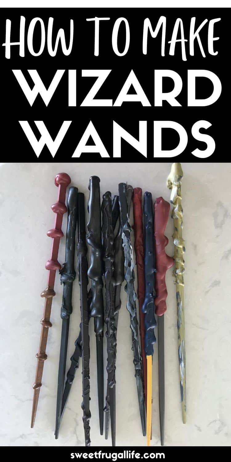 easy DIY wizard wand - chopstick diy wands