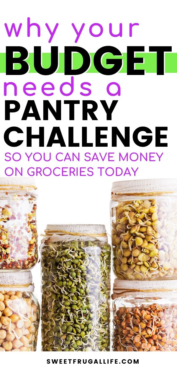 Your budget needs a pantry challenge so that you can save money on groceries today #savingmoney #savemoneyongroceries #frugalliving #frugaltips moneysaver | spend less money | frugal recipes | food ideas