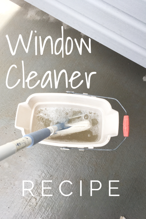 Easy Outdoor Window Cleaner Recipe